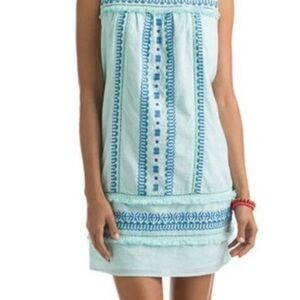 Vineyard Vines Blue Strapless Sundress